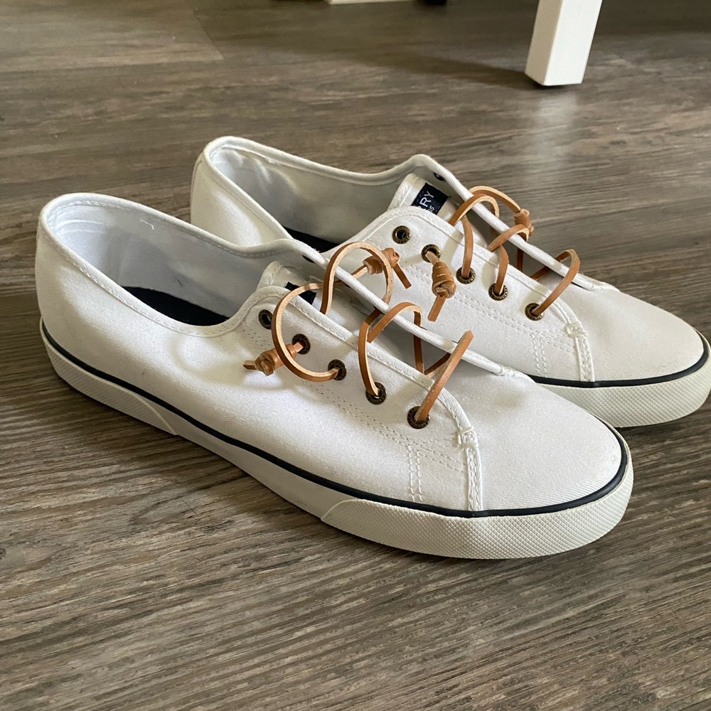 Sperry White Canvas Sneakers